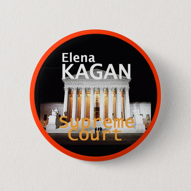 Elena Kagan Justice Button (Front)