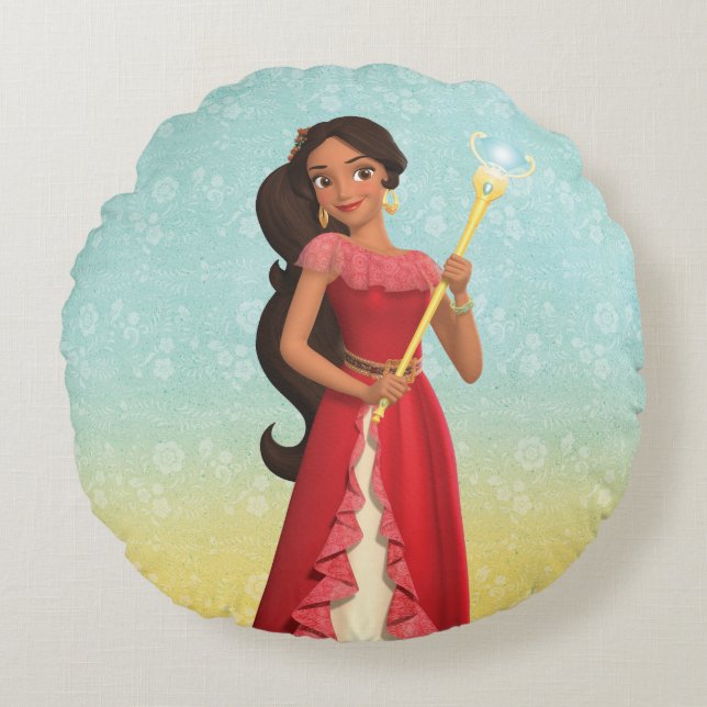 Elena | Magic is Within You Round Pillow (Front)