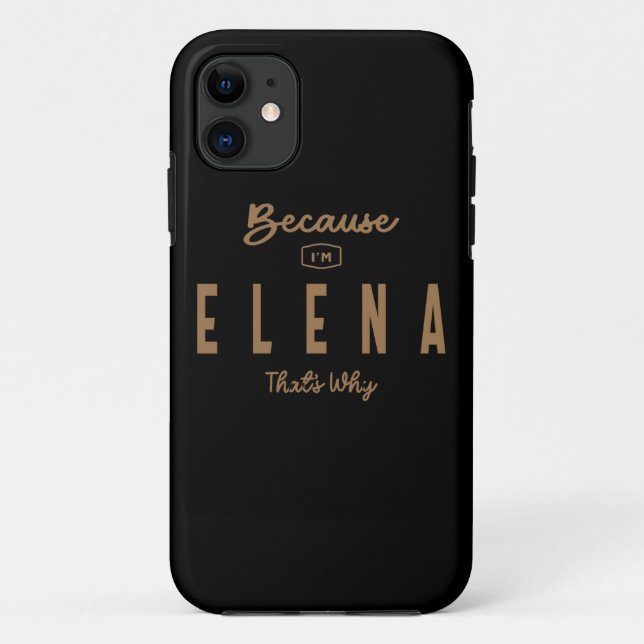 Elena Name Personalized Birthday Name Elena Case-Mate iPhone Case (Back)
