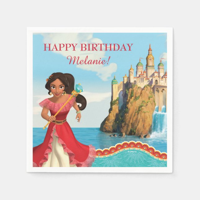 Elena of Avalor | Birthday Napkin (Front)