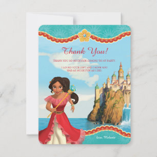Elena of Avalor   Birthday Thank You Card