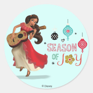 Elena   Season of Joy Classic Round Sticker