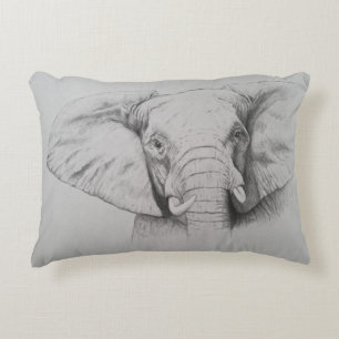 Elephant 2011 decorative pillow