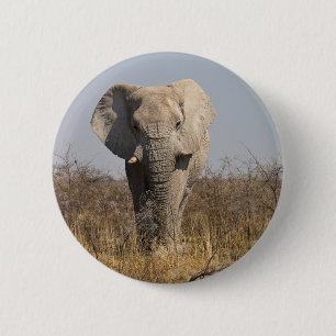 Elephant 2 Inch Round Button