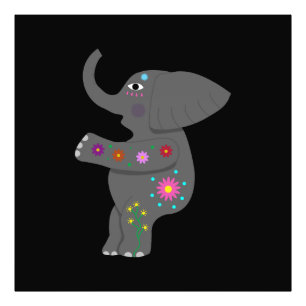 Elephant abundance photo print