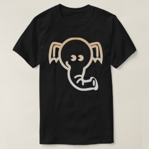 Elephant Aesthetic Stylized cute Line Art Yoga T-Shirt