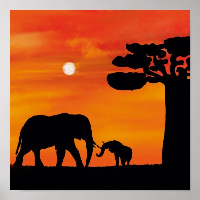 elephant african poster (Front)