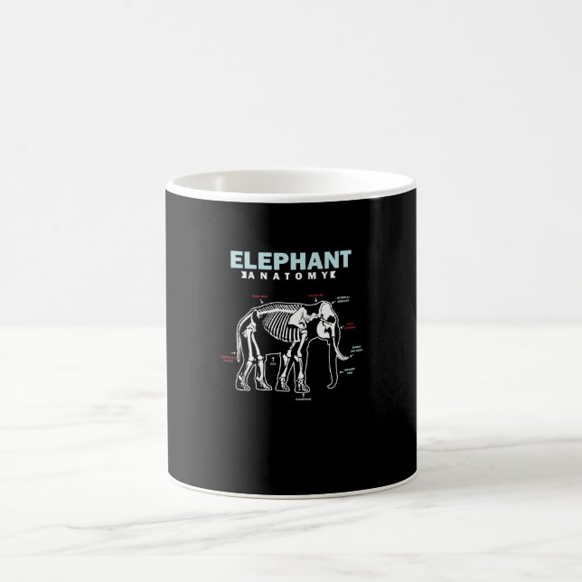 Elephant Anatomy Coffee Mug (Center)