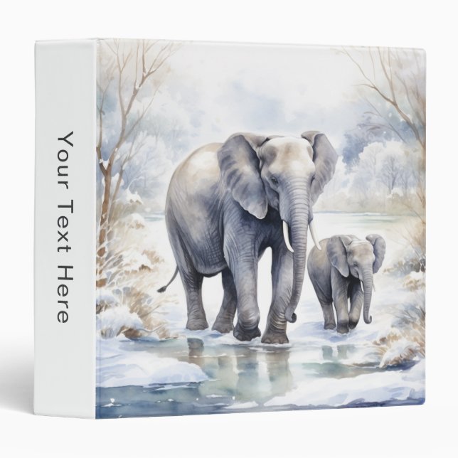 Elephant and Baby Binder (Front/Spine)