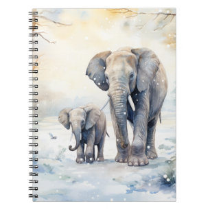 Elephant and Baby Notebook