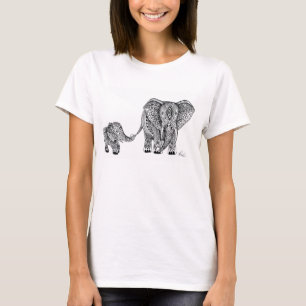 Elephant and baby tee