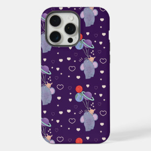Elephant and Bunny Space Balloon Ride   Whimsical  iPhone 15 Pro Max Case