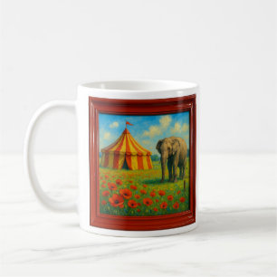 Elephant and Circus Tent Coffee Mug