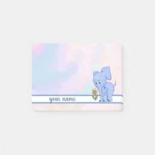 Elephant and Flower Post-it adhesive Notes