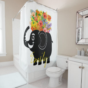 Elephant and flowers