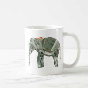 Elephant and monkey coffee mug