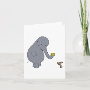 Elephant and Mouse Card
