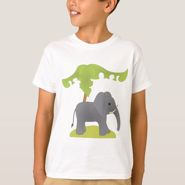 Elephant and Tree T-Shirt (Front)