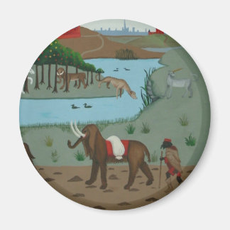 Elephant and Unicorn Magnet