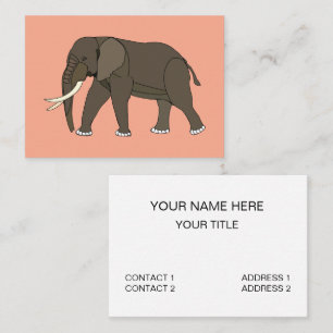 Elephant Animal Business Card