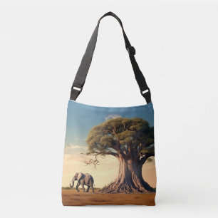 Elephant Animal Nature Majestic Wild Crossbody Bag