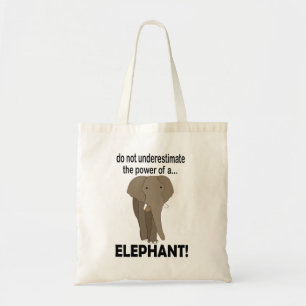 Elephant Animal Wildlife Funny Elephant Tote Bag