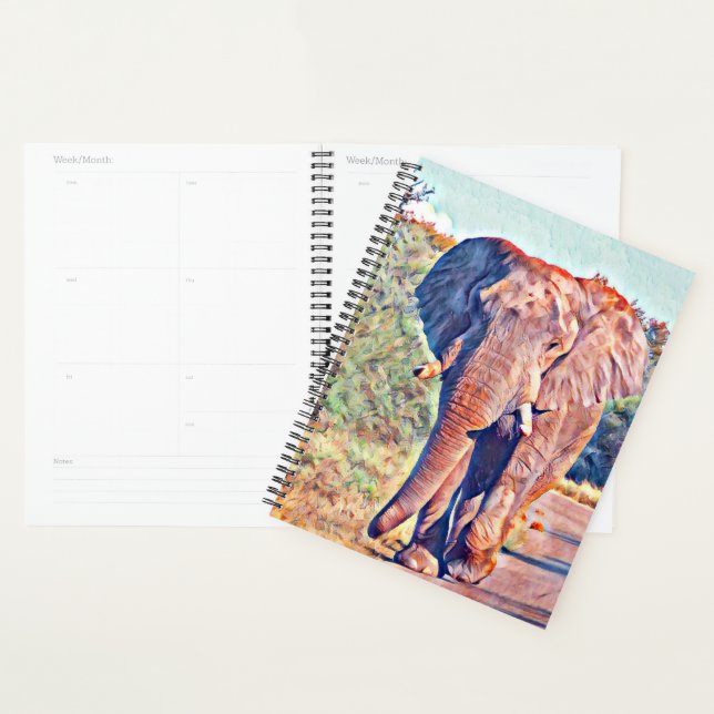éléphant aquarell (Devant avec enveloppe)