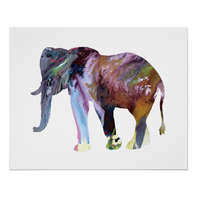 Elephant Art Poster (Front)