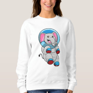 Elephant as Astronaut in Glass sphere Sweatshirt
