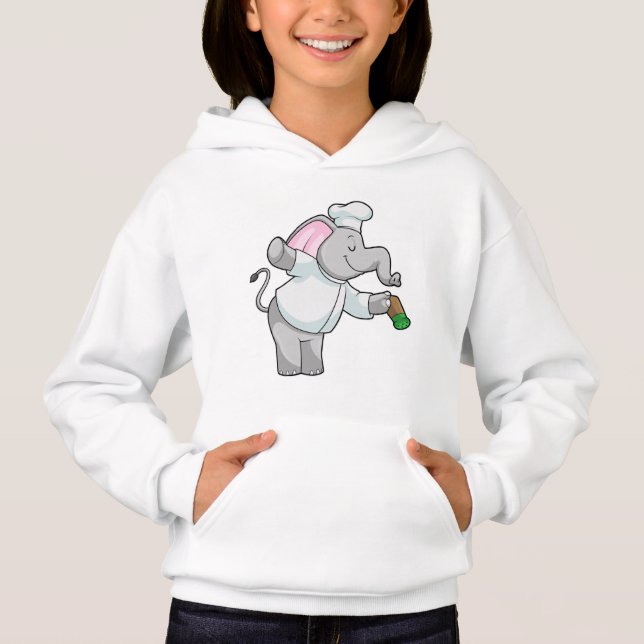 Elephant as Chef with Salt shaker (Front)