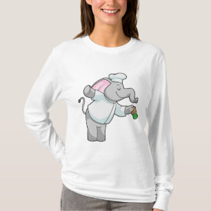 Elephant as Chef with Salt shaker T-Shirt