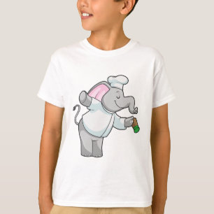 Elephant as Chef with Salt shaker T-Shirt