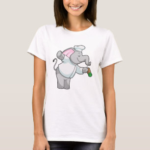 Elephant as Chef with Salt shaker T-Shirt