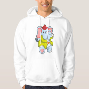 Elephant as Firefighter with Proboscis Hoodie