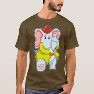 Elephant as Firefighter with Proboscis T-Shirt