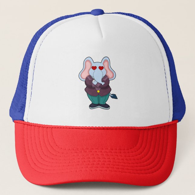 Elephant as Groom with Suit.PNG Trucker Hat (Front)