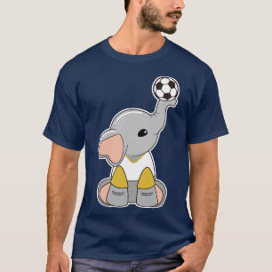 Elephant as player with ball 4 T-Shirt