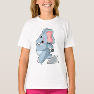 Elephant as Runner T-Shirt