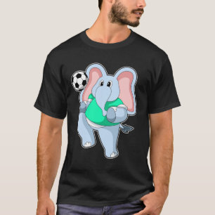 Elephant as Soccer player with Soccer.PNG T-Shirt