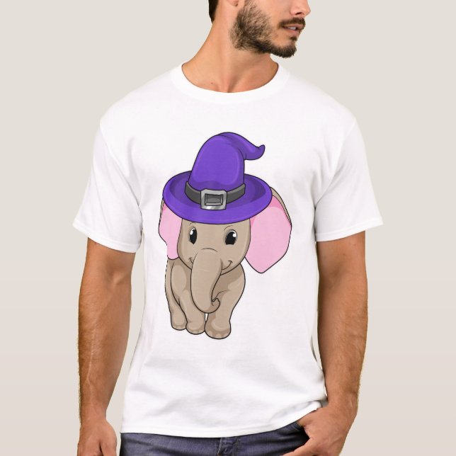 Elephant as Wizard T-Shirt (Front)