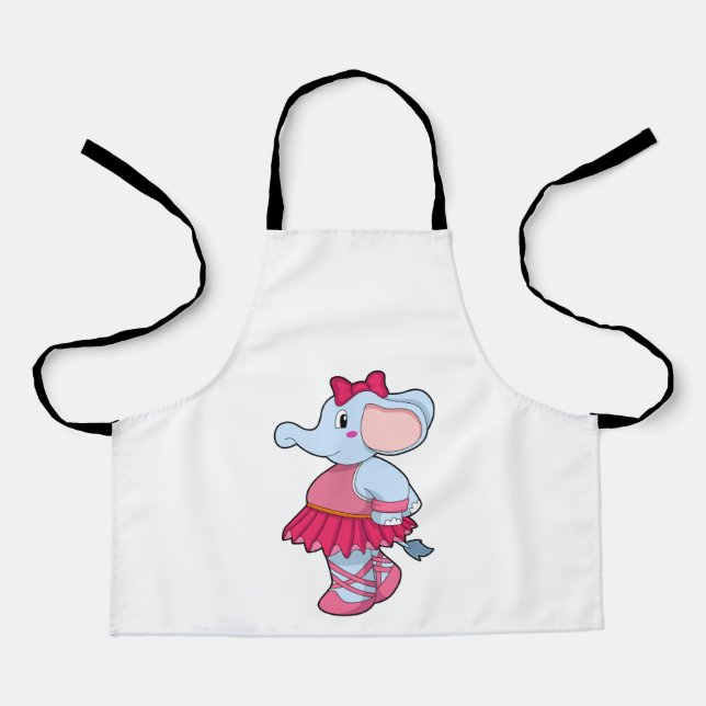 Elephant at Ballet with Skirt Apron (Front)