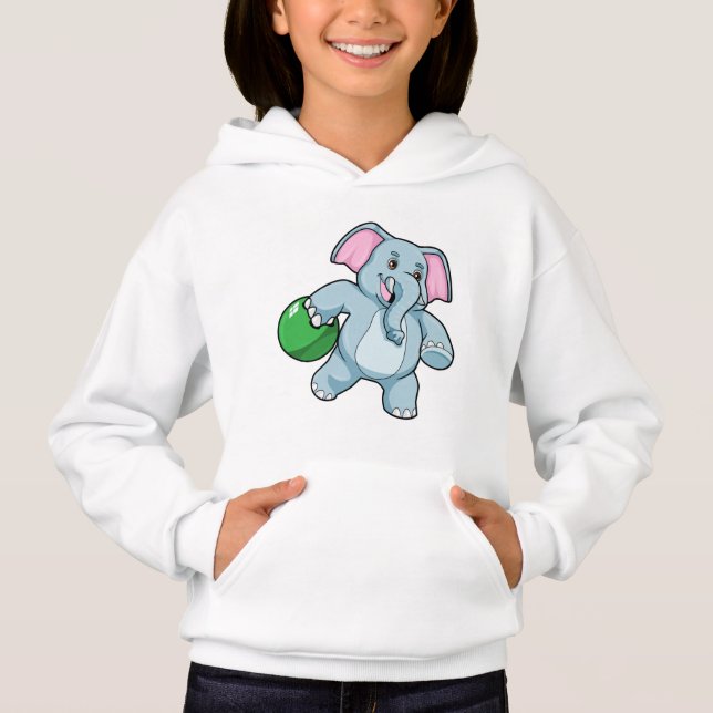 Elephant at Bowling with Bowling ball (Front)