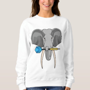Elephant at Darts with Dart Sweatshirt