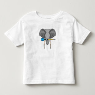 Elephant at Darts with Dart Toddler T-shirt