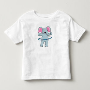 Elephant at Fitness with Fitness tires Toddler T-shirt