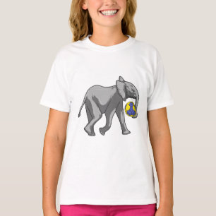 Elephant at Handball Sports T-Shirt