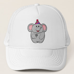 Elephant at Party with Microphone Trucker Hat