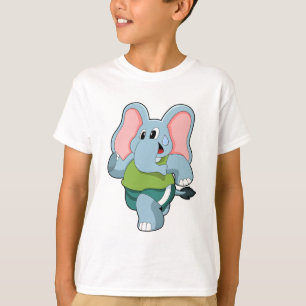 Elephant at Running T-Shirt