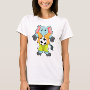 Elephant at Soccer Sports T-Shirt