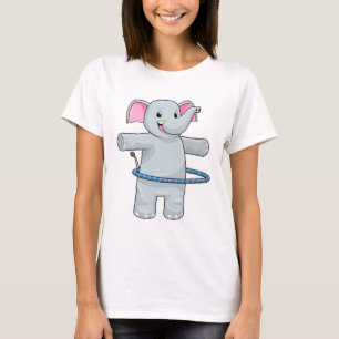 Elephant at Sports with Fitness tires T-Shirt